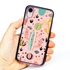Guard Dog Pink Hybrid Cases for iPhone XR , Cactus on Pink, Black/Pink Silicone
