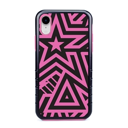 
Guard Dog Pink Hybrid Cases for iPhone XR , Pink Glitz and Glam, Black/Pink Silicone