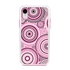 Guard Dog Pink Hybrid Cases for iPhone XR , Pink Psychedelic Circles, White/Pink Silicone
