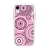 Guard Dog Pink Hybrid Cases for iPhone XR , Pink Psychedelic Circles, White/Pink Silicone
