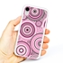 Guard Dog Pink Hybrid Cases for iPhone XR , Pink Psychedelic Circles, White/Pink Silicone
