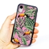 Guard Dog Pink Hybrid Cases for iPhone XR , Tropical Toucan on Pink, Black/Pink Silicone
