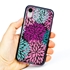 Guard Dog Pink Hybrid Cases for iPhone XR , Pink Blooming Flowers, Black/Pink Silicone
