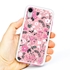 Guard Dog Pink Hybrid Cases for iPhone XR , Pretty Pink Floral Print, White/Pink Silicone
