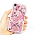 Guard Dog Pink Hybrid Cases for iPhone XR , Pretty Pink Floral Print, White/Pink Silicone
