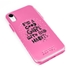 Guard Dog Pink Hybrid Cases for iPhone XR , Bad Pink Habit, Clear/Pink Silicone

