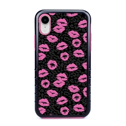 
Guard Dog Pink Hybrid Cases for iPhone XR , Pink Lipstick, Black/Pink Silicone