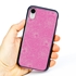 Guard Dog Pink Hybrid Cases for iPhone XR , Pink Carnations, Black/Pink Silicone
