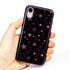 Guard Dog Pink Hybrid Cases for iPhone XR , Pink Stars, Black/Pink Silicone

