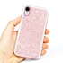 Guard Dog Pink Hybrid Cases for iPhone XR , Dusty Rose Pink Lace, White/Pink Silicone
