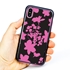 Guard Dog Pink Hybrid Cases for iPhone XS Max , Pink Floral Silhouette, Black/Pink Silicone
