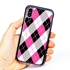 Guard Dog Pink Hybrid Cases for iPhone XS Max , Pink Tartan Plaid, Black/Pink Silicone
