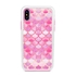 Guard Dog Pink Hybrid Cases for iPhone XS Max , Pink Mermaid Scales, White/Pink Silicone
