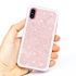 Guard Dog Pink Hybrid Cases for iPhone XS Max , Dusty Rose Pink Lace, White/Pink Silicone
