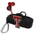 AudioSpice Texas Tech Red Raiders Bluetooth and Scorch Earbud with Mic Combo Plus BudBag Storage Case
