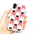 Guard Dog Checkerboard Kitties Hybrid Phone Case for iPhone X / XS 
