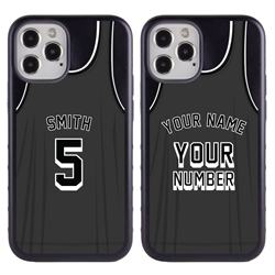 
Personalized Basketball Jersey Case for iPhone 12 Pro Max (Black Case)