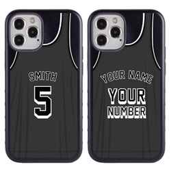 
Personalized Basketball Jersey Case for iPhone 12 Pro Max (Black Case)