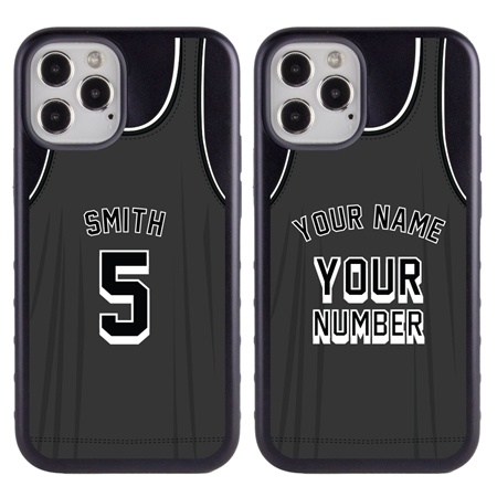 Personalized Basketball Jersey Case for iPhone 12 Pro Max (Black Case)
