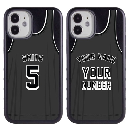 Personalized Basketball Jersey Case for iPhone 12 Mini (Black Case)
