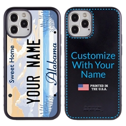 
Personalized License Plate Case for iPhone 12 / 12 Pro – Hybrid Alabama