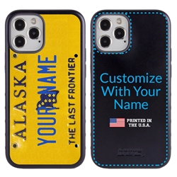 
Personalized License Plate Case for iPhone 12 / 12 Pro – Hybrid Alaska