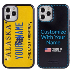 
Personalized License Plate Case for iPhone 12 / 12 Pro – Hybrid Alaska