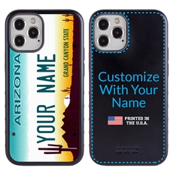 
Personalized License Plate Case for iPhone 12 / 12 Pro – Hybrid Arizona