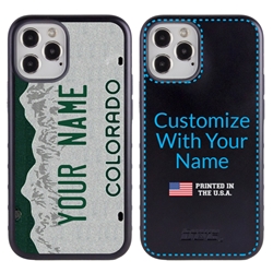 
Personalized License Plate Case for iPhone 12 / 12 Pro – Hybrid Colorado