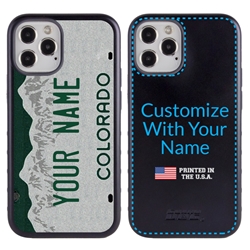 
Personalized License Plate Case for iPhone 12 / 12 Pro – Hybrid Colorado