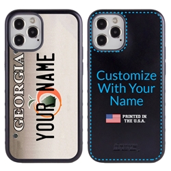 
Personalized License Plate Case for iPhone 12 / 12 Pro – Hybrid Georgia