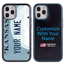 
Personalized License Plate Case for iPhone 12 / 12 Pro – Hybrid Kansas