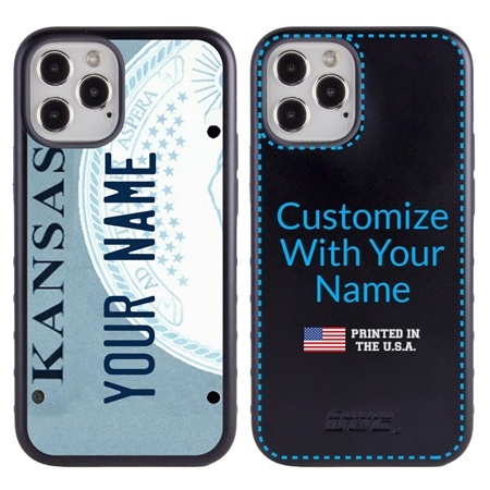 Personalized License Plate Case for iPhone 12 / 12 Pro – Hybrid Kansas
