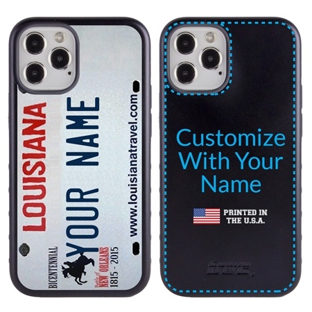 Personalized License Plate Case for iPhone 12 / 12 Pro – Hybrid Louisiana
