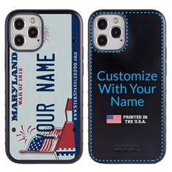 
Personalized License Plate Case for iPhone 12 / 12 Pro – Hybrid Maryland