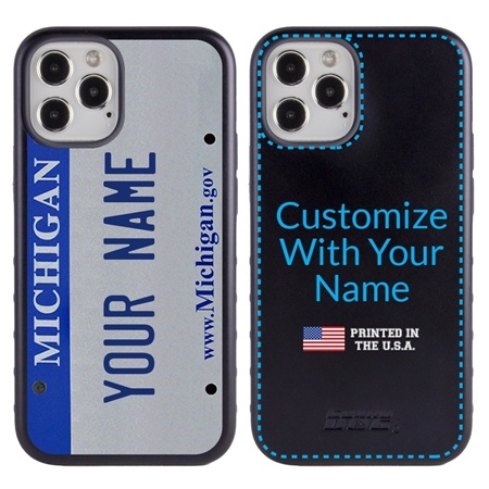 Personalized License Plate Case for iPhone 12 / 12 Pro – Hybrid Michigan
