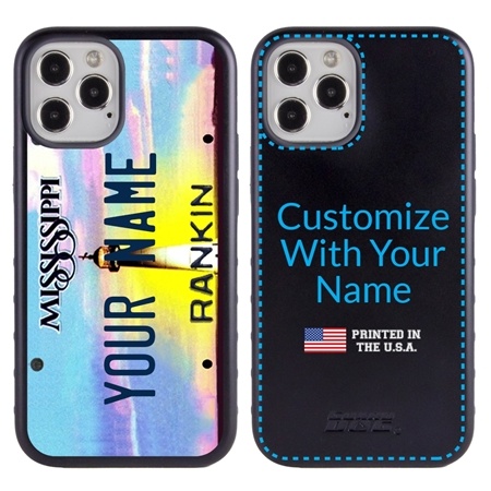 Personalized License Plate Case for iPhone 12 / 12 Pro – Hybrid Mississippi
