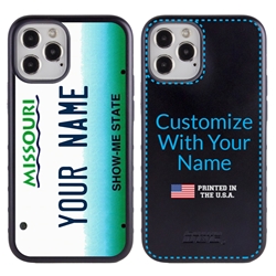 
Personalized License Plate Case for iPhone 12 / 12 Pro – Hybrid Missouri
