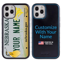 
Personalized License Plate Case for iPhone 12 / 12 Pro – Hybrid Nebraska