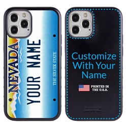 
Personalized License Plate Case for iPhone 12 / 12 Pro – Hybrid Nevada