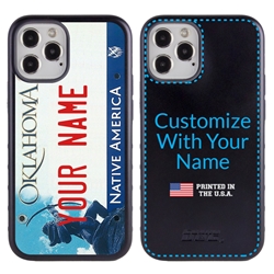 
Personalized License Plate Case for iPhone 12 / 12 Pro – Hybrid Oklahoma