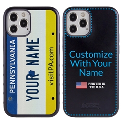 
Personalized License Plate Case for iPhone 12 / 12 Pro – Hybrid Pennsylvania