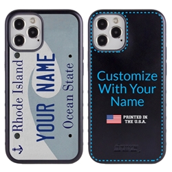 
Personalized License Plate Case for iPhone 12 / 12 Pro – Hybrid Rhode Island