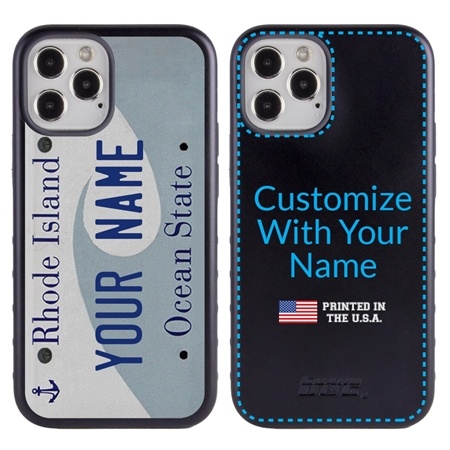 Personalized License Plate Case for iPhone 12 / 12 Pro – Hybrid Rhode Island
