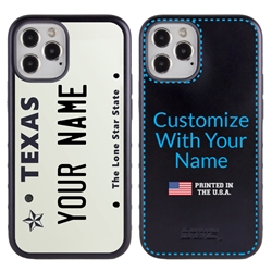 
Personalized License Plate Case for iPhone 12 / 12 Pro – Hybrid Texas