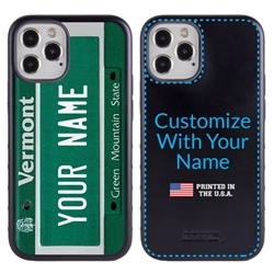 
Personalized License Plate Case for iPhone 12 / 12 Pro – Hybrid Vermont