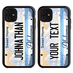 
Personalized License Plate Case for iPhone 11 – Hybrid Alabama