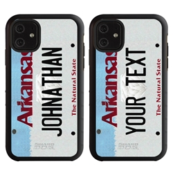 
Personalized License Plate Case for iPhone 11 – Hybrid Arkansas