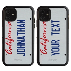
Personalized License Plate Case for iPhone 11 – Hybrid California