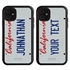 Personalized License Plate Case for iPhone 11 – California
